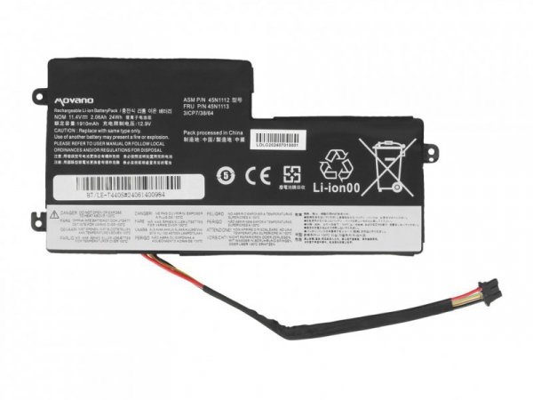 Movano Bateria 45N1108 do Lenovo ThinkPad T440 T440S X240 - 2060 mAh (24 Wh)