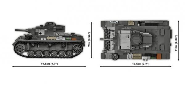 Cobi Klocki Klocki Panzer III Ausf.H 963 elementy