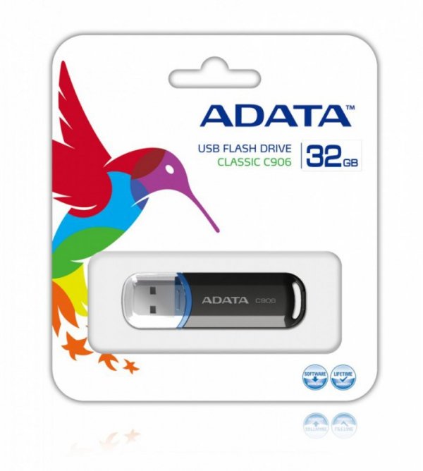 Adata Pendrive  DashDrive Classic C906 32GB USB2.0 czarne