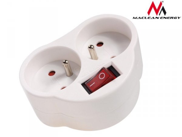 Maclean Gniazdko prądowe X2 z wyłącznikiem Energy MCE31 3680W