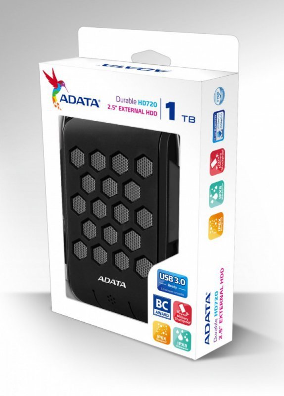 Adata DashDrive Durable HD720 1TB 2.5&#039;&#039; USB3.0 Czarny