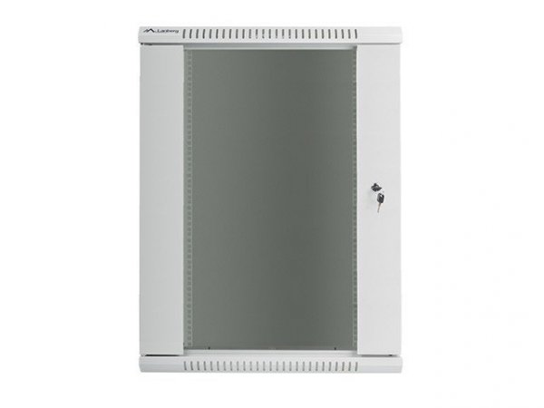 Lanberg Szafa instalacyjna wisząca 19&#039;&#039; 18U 600X450mm szara (drzwi       szklane)