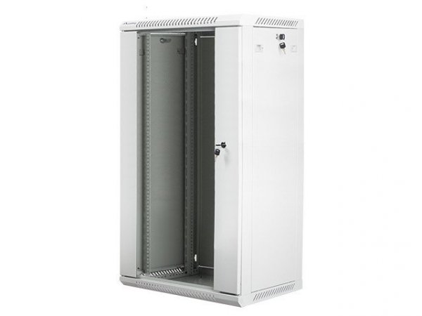 Lanberg Szafa instalacyjna wisząca 19&#039;&#039; 22U 600X450mm szara (drzwi       szklane)