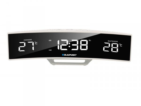 Blaupunkt Radiobudzik CR12WH FM Alarm Temperatura