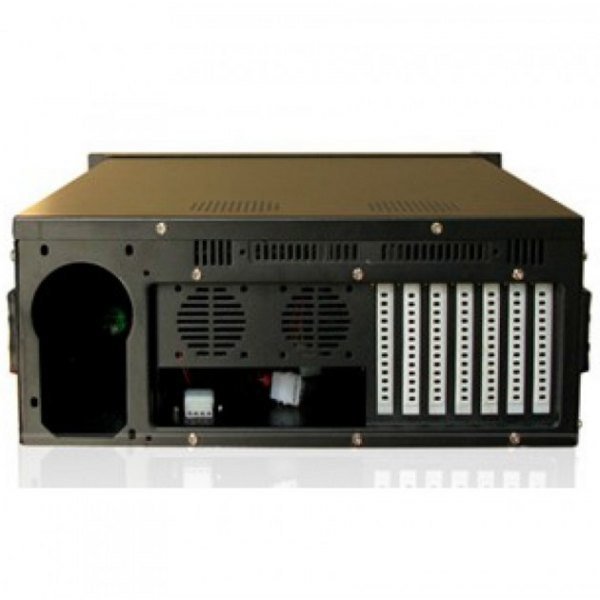 Techly Obudowa PC ATX Rack 19 cali 4U, czarna