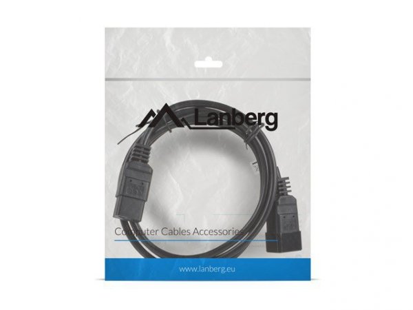 Lanberg Przedłużacz kabla zasilającego IEC 320 C19 - C20 VDE 1.8M VDE    czarny