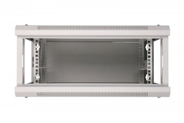 Extralink Szafka wisząca rack 4U 600x450 szara szklane drzwi