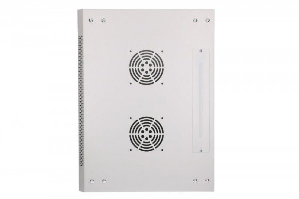 Extralink Szafka wisząca rack 6U 600x450 szara szklane drzwi