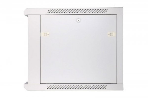 Extralink Szafka wisząca rack 9U 600x600 szara szklane drzwi