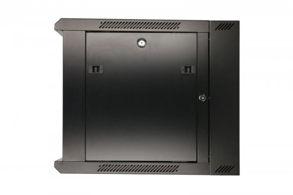 Extralink Szafka wisząca rack 12U 600x600 czarna dwusekcyjna