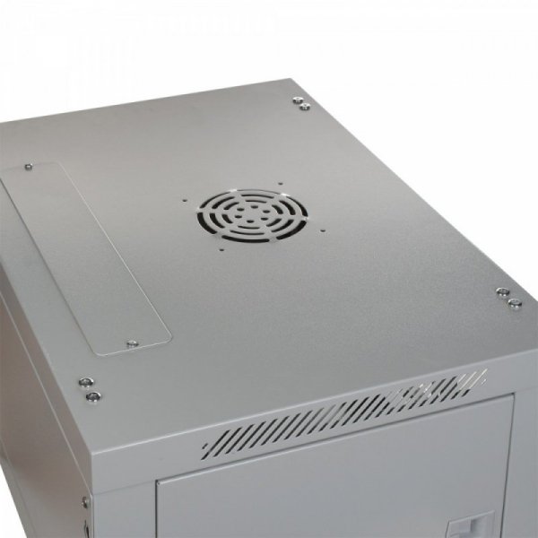 Digitus Szafa wisząca jednosekcyjna 19&quot; 9U 501/600/450mm, drzwi szklane, szara (RAL 7035)