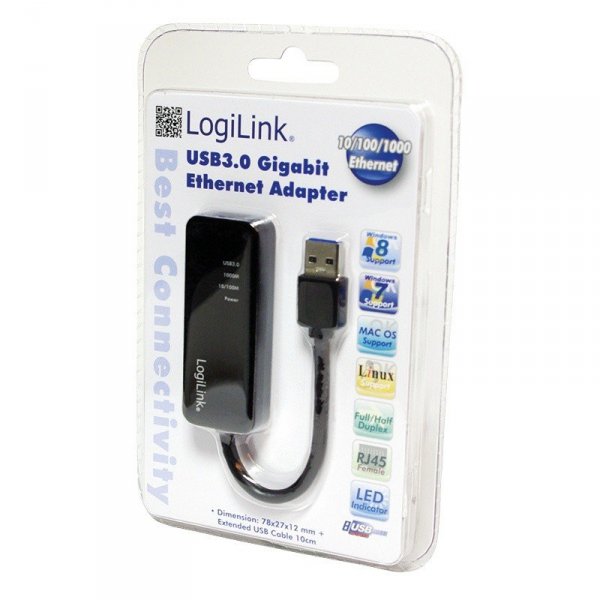 LogiLink Adapter Gigabit Ethernet do USB 3.0