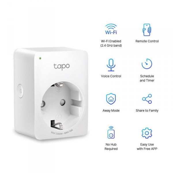 TP-LINK Kontroler Tapo P100(1-pack) Smart Plug WiFi