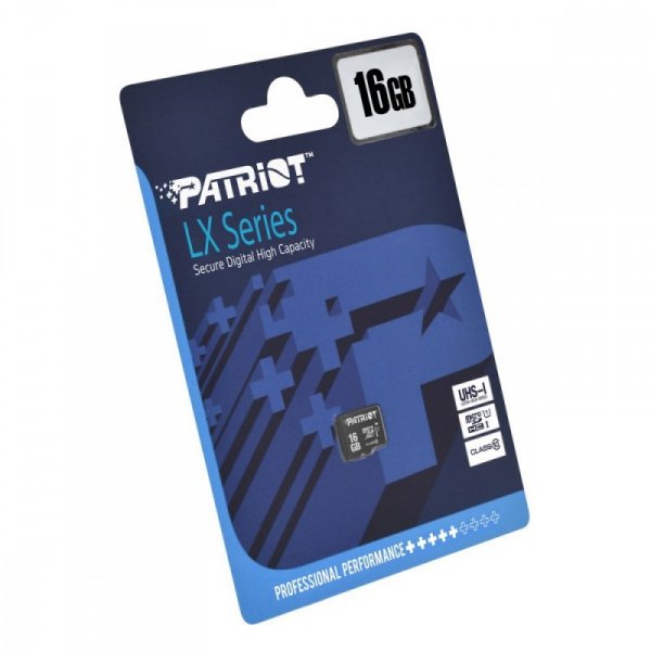 Patriot Karta pamięci MicroSDHC 16GB LX Series