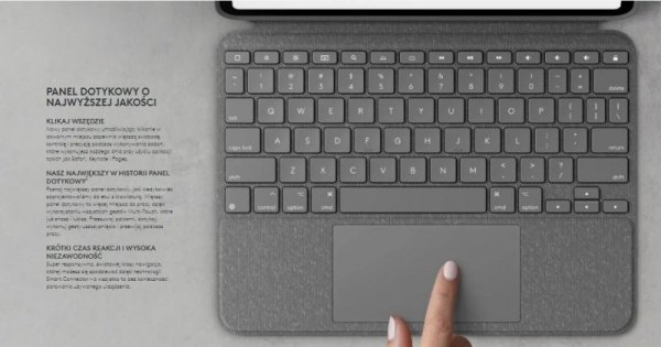 Logitech Combo Touch US iPad Pro 12,9&#039;&#039; 5th Gen Grey