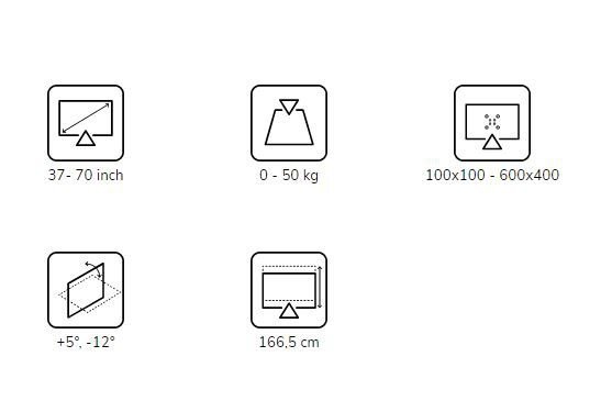 Neomounts Stojak mobilny FL50-540BL1