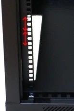 Extralink Szafa rack 18U 600x450mm czarna wisząca