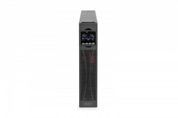 Digitus Zasilacz awaryjny UPS Online Rack 19&quot; LCD, 1500VA/1500W, 3x12V/9Ah, 8xC13, USB, RS232, RJ45