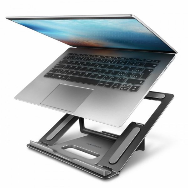 AXAGON STND-L Podstawka do laptopów aluminiowa 10-17,3", 4 regulowane kąty nachylenia