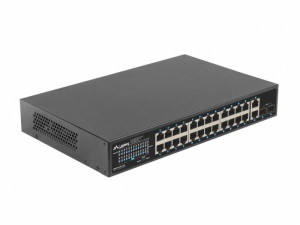 Lanberg Switch 24x1GB POE+ 2xGB 2xSFP rack 19&#039;&#039; gigabit ethernet 360W