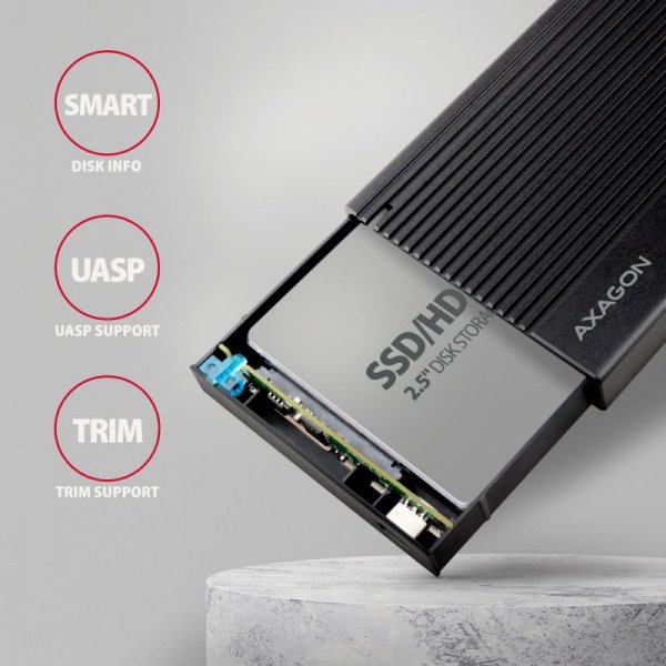 AXAGON EE25-GTR Obudowa zewnętrzna aluminiowa USB3.2 Gen 2 - SATA 6G 2.5&quot; SSD/HDD