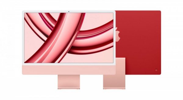 Apple iMac 24 cale: M3 8/10, 8GB, 256GB SSD - Różowy