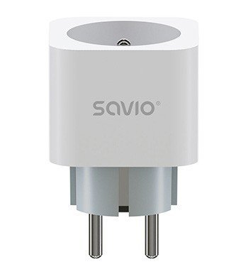 Savio Inteligentne gniazdko Wi-Fi 16A Pomiar zużycia energii, wielopak 3 szt., AS-01, białe