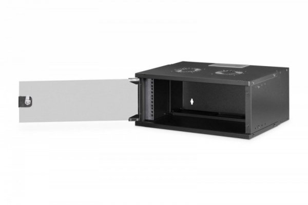 Digitus Szafa sieciowa wisząca 19&quot; 4U, SOHO PRO 240 x 540 x 400 mm, nośność 60kg, drzwi szyba, niezłożona, Czarna