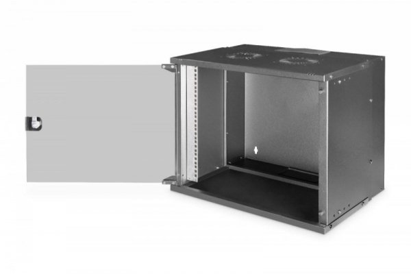 Digitus Szafa sieciowa wisząca 19&quot; 9U, SOHO PRO 460 x 540 x 400 mm, nośność 60kg, drzwi szyba, niezłożona, Czarna