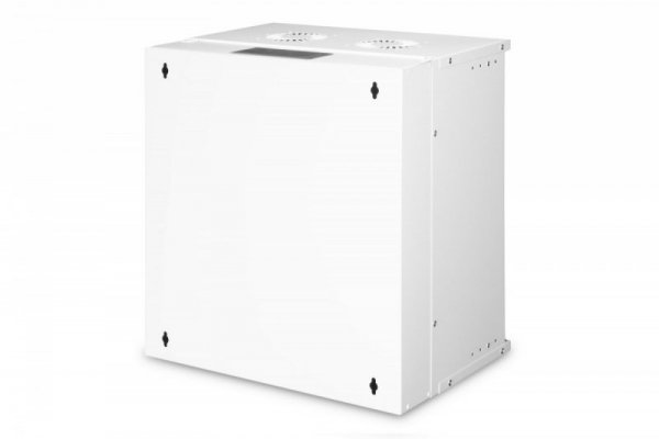 Digitus Szafa sieciowa wisząca 19&quot; 12U, SOHO PRO 595 x 540 x 400 mm, nośność 60kg, drzwi szyba, niezłożona, Szara