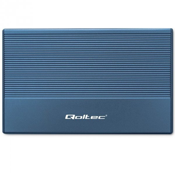 Qoltec Obudowa | Kieszeń na dysk SSD HDD 2.5&quot; | SATA | USB 3.0 | Super  speed 5Gb/s | 2TB | Niebieskia