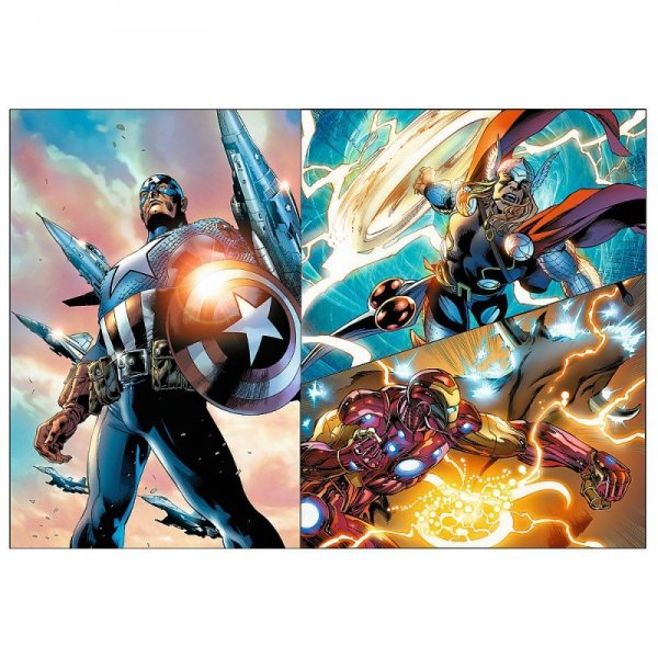 Trefl Puzzle 4x250 elementów Bohaterskie dni Avengers