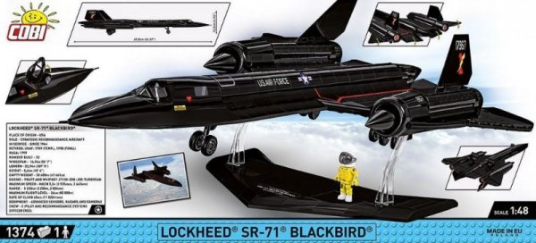 Cobi Klocki Klocki Samolot Lockheed SR-71 1374 elementów