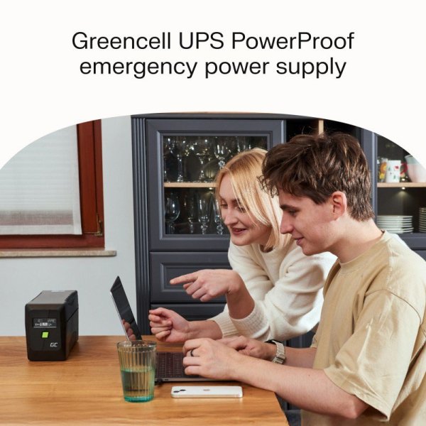 Green Cell Zasilacz awaryjny UPS 360W/650VA modyfikowana sinusoida
