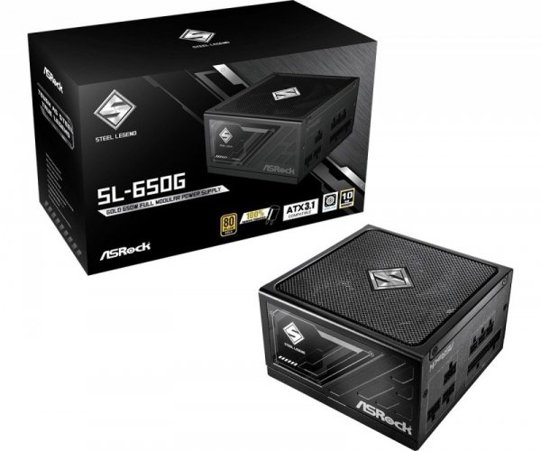 ASRock Zasilacz SL-650G 650W 80PLUS GOLD modularny