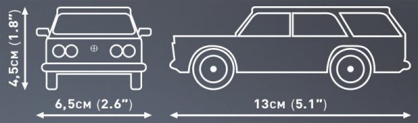 Cobi Klocki Klocki FSO 125p kombi 90 klocków