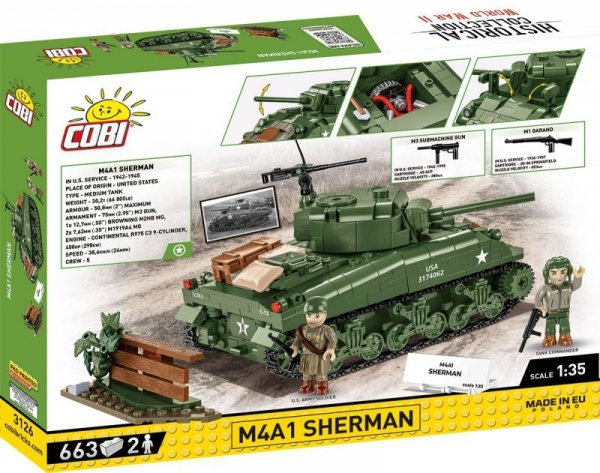 Cobi Klocki Klocki M4A1 Sherman 663 klocki