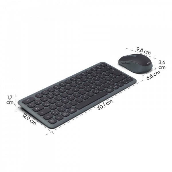 Hama Zestaw klawiatura i mysz WKM-500 Czarno-szara
