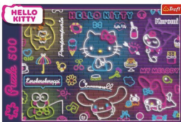 Trefl Puzzle 500 elementów Hello Kitty Neon