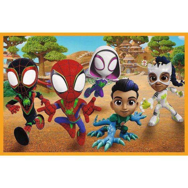 Trefl Puzzle 2x24 elementy Spidey i dinozaury