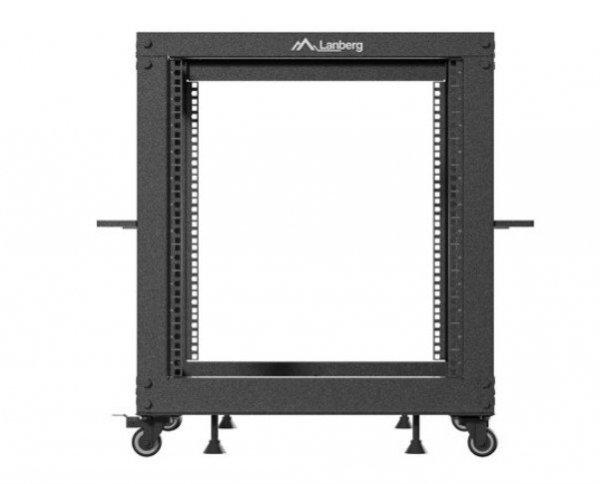 Lanberg Open rack 19&quot; 12U 600x600-1100 regulowany czarny
