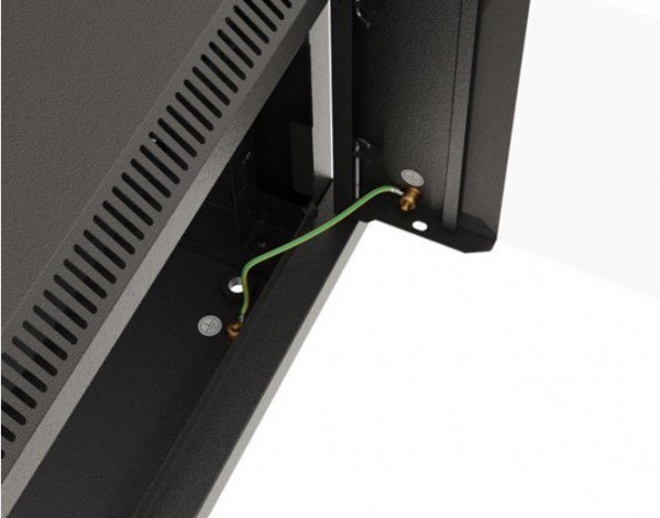 Lanberg Szafa instalacyjna rack wisząca 19&quot; 6U 540x350 czarna drzwi  przeszklone ( flat pack)