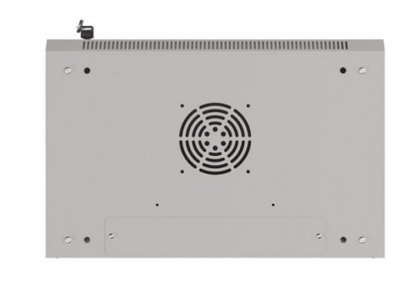 Lanberg Szafa instalacyjna rack wisząca 19&quot; 9U 540x350 szara drzwi przeszklone ( flat pack)