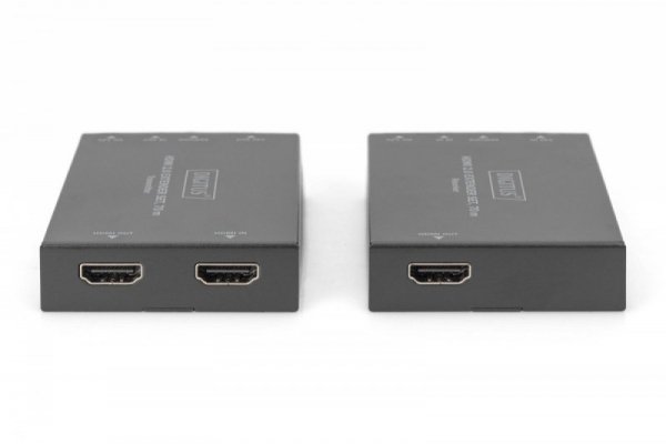 Digitus Przedłużacz / Extender HDMI 70m po skrętce kat.5e/6/7 4K 60Hz PoC (Power over Cable) (zestaw)