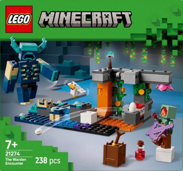 LEGO Klocki Minecraft 21274 Spotkanie ze strażnikiem