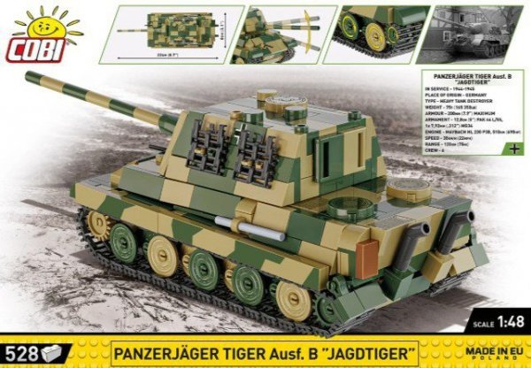 Cobi Klocki Klocki Panzerjager Tiger Ausf.B Jagdtiger