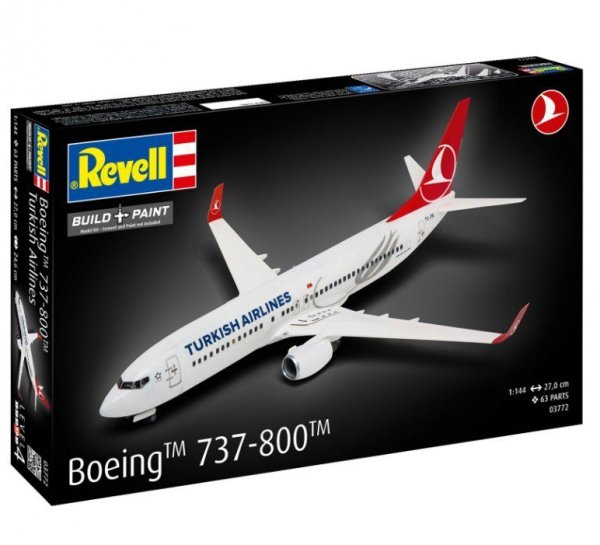 Revell Model plastikowy Samolot Boeing 737-800 Turkish Air 1/144