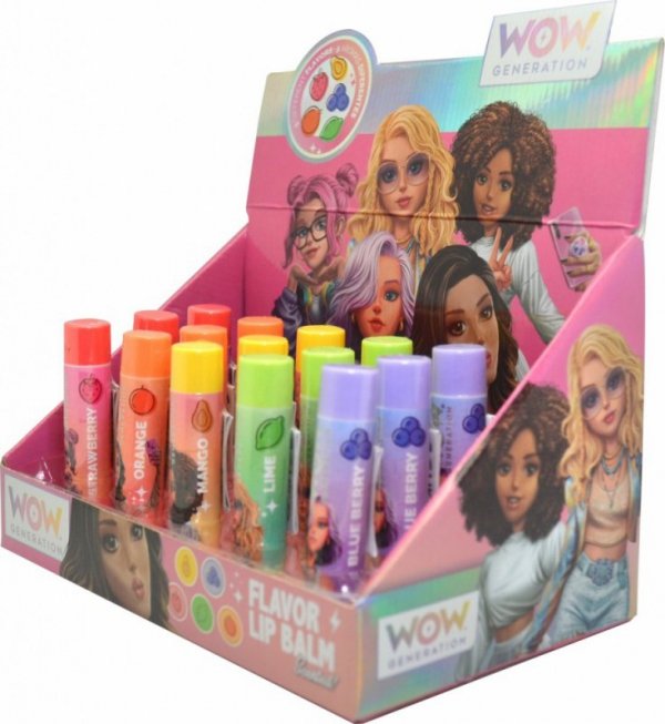 Kids Euroswan Balsam do ust smakowy WoW MIX display 20 sztuk