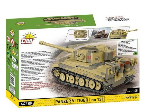 Cobi Klocki Klocki Panzer VI Tiger I no 131 442 klocki