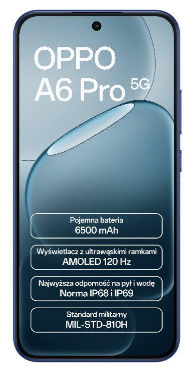 Oppo Smartfon A6 Pro 5G 8/256GB CPH2781 niebieski